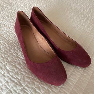 Madewell Ella Merlot Low Heel Pumps sz9